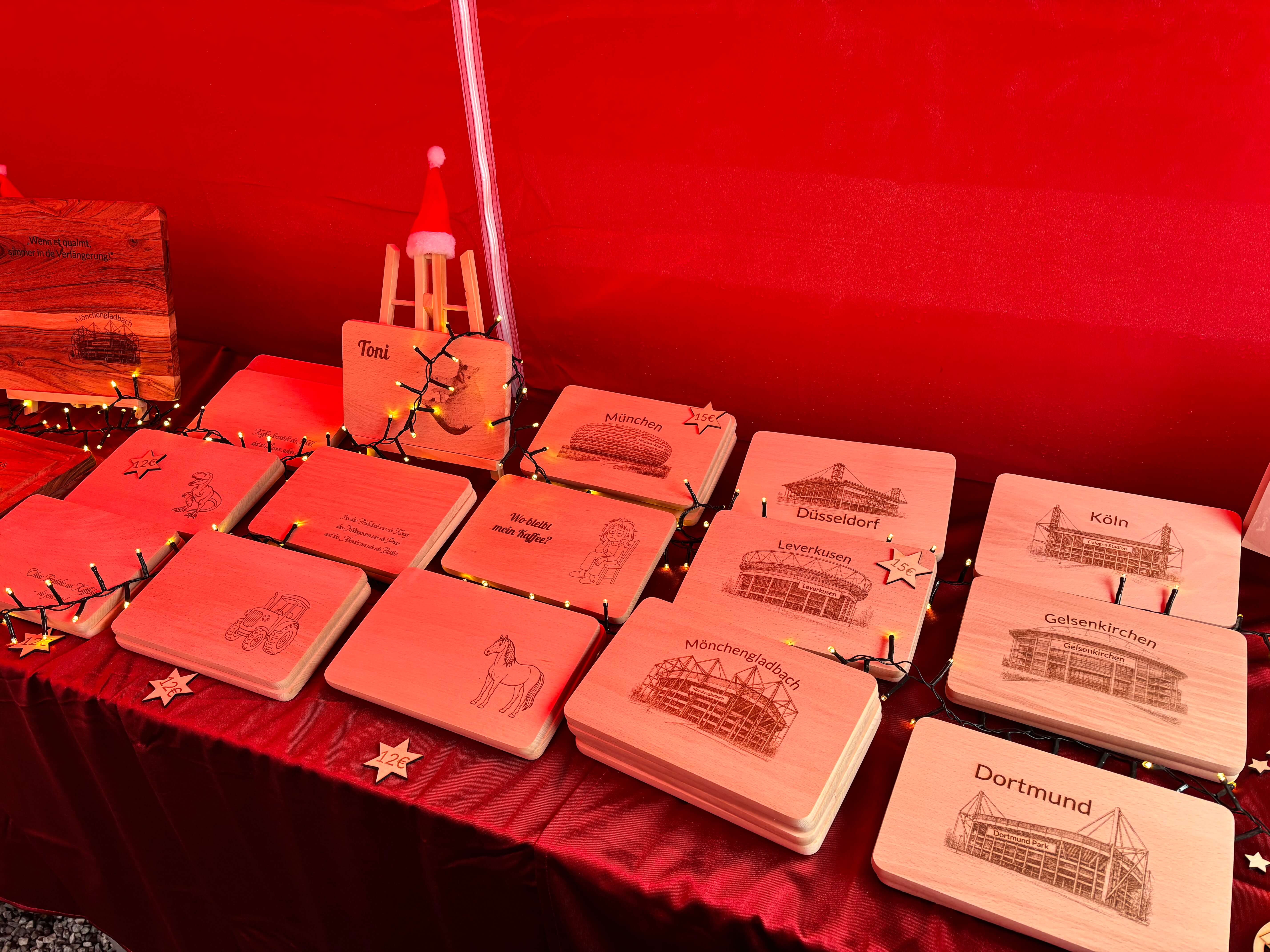 Laserarbeiten auf Holz und Schiefer