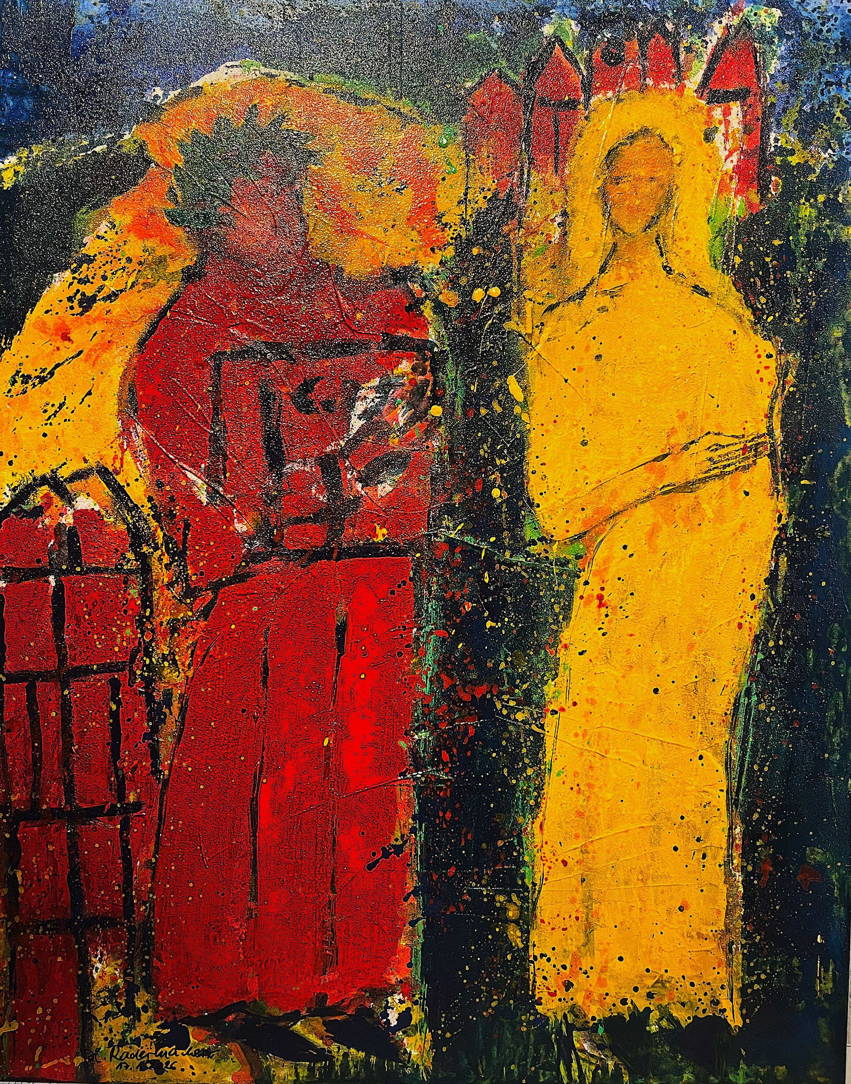 Bild 2_Petrarca e Laura, 17.1.2026, Acryl, 100 x 80 cm